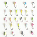 54Pcs And Boxes Fishing Lure Winter Ice Fishing Hooks Hard Bait Pesca Tackl