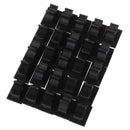 25 Pcs Black Adhesive Backed Nylon Wire Adjustable Cable Clips Clamps K1U9