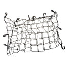 Black Latex Bungee Cargo Net Strech Luggage Netting and 12 Adjustable Plastic