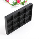 Black PU  Earring Jewelry Bracelet Organizer Display Tray Case Box Holder A