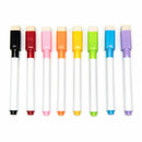 8 Colors Dry Erase White Board Markers Pens Fine Point Eraser~ Built-in Q1S5