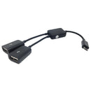Dual Micro USB OTG Hub Host Adapter Cable for Tablet PC and Smart Phone