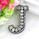 26 Pieces of 2-5.2 cm Letter Letter Patch Sewn on Rhinestone Diamond Patch