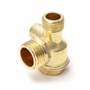 3-port Zinc Alloy Air Compressor Check Valve Central Pneumatic Valves Thread New