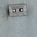 Creative Recording Tape Pin Brooch Backpack Jacket Retro Badges (Style 3)