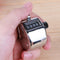 Digital Hand Held Tally Metal Counter 4 Digit Number Manual Clicker Golf Chrome