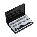 8 Pcs Lashes & 1 Tweezer Mixed Styles Dual Magnetic False Eyelashes Thick L
