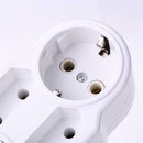Portable EU Plugs Power Socket Converter 1 to 4 Port Outdoor Power Adapter A