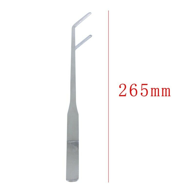 Plant Stainless Steel Curved Tweezer Clip for Fish Tank