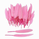50pcs Dyed Goose Feathers DIY Hairstyles Decor Jewelry Wedding Party - Pink