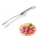 Salad Stainless Steel Heat Resistant Food Clip BBQ Tongs Grilling TweezerB Ew