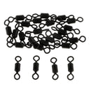 25pcs Fishing Rolling Swivels Fishing Lure Connector Ball Bearing Swivels