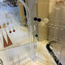 Clear Acrylic Earrings Necklace Jewelry Display Rack Stand Organizer Holder WSC