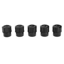 Set of 5Pcs Soprano Saxophone End Plug, Black