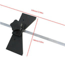 1X(Center Ruler,Round Material Looking Center Scribe Line Ruler Wood Positi