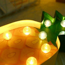 Pineapple Shape LED Night Light Battery Powered Children Bedroom Home Decor
