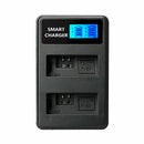 Lp-E5 Usb Lcd Display Dual Port Battery Charger For 450D 500D 1000D Kiss X2
