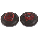 2X Red 2 inch 7 LED Round Side Marker Clearance Light FOR Truck Trailer Camper