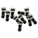 10x Corset Garter Belt Clip Hook Suspender Ends for Hosiery Stocking Black