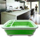 Kitchen Collapsible Dish Drainer Drying Rack Strainer Cup Tray Plate Favor A6B6
