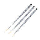 3 Sizes Nail Art Painting Brush Durable UV Gel Painting Liner Pen Nylon Hair