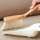Bamboo handle brooms shovel set household plastic cleaning brush broom dust3C