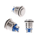 1Pc 19mm waterproof momentary metal push button switch high head switches M&O