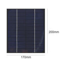 Solar Panel  Silicon Solar Battery Charger 200x170mm with 5.5x2.1mm DC Cable