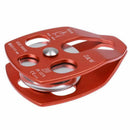 30kn Rope pulley great rea Simple / Double For Tree Climbing Lifting - One  K3G6