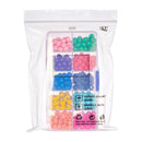 One Box Round Painted Multi Color Wooden Beads DIY Project Bracelet Jewelry