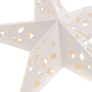 2pcs Xmas String Hanging Star Christmas Party Decor Tree Ornament 60cm+40cm