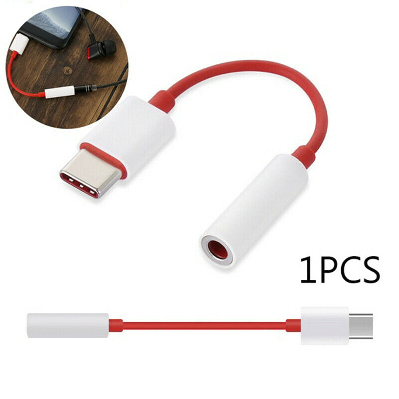 For Oneplus 6T 7Pro Usb Type C To 3.5mm Earphone Jack Adapter Aux Audio For 6 JR