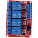 DC 12V 4-CH High Low Level Trigger Optocoupler Armored Relay Module 73 x 50