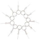 10Pcs Key Chain Keyrings Split Rings With Screw Pin Arrow 25mm Jewelry DIY  OZ