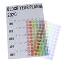 2020 Yearly Calendar Planner Memo Organiser Annual Schedule Daily With Stic- OZ