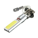 2Pcs H3 COB LED Bright Xenon White 6000K Car Auto Fog Light Lamp Bulb 12V NME