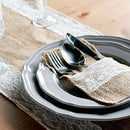 50 pcs Natural Jute Cutlery Knives and Forks Cutlery Set Silverware Bag Hol P4L1