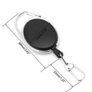 Retractable Reel Key Chain Pull Key ID Card Badge Tag Clip Holder Buckle Style