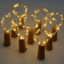 Wine Bottle Lights with Cork , Battery Operated String Lights Bottle Glass