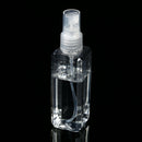 5pcs 100ml Transparent Square Travel Portable Plastic Empty Spray Bottles A