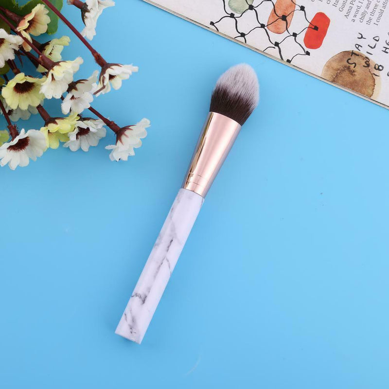 Marbling Pattern Foundation Powder Blush Makeup Brush Flame Brushes (White)