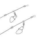 10Pcs Anti Tangle Booms with Strong Snap Bent Boom Anti-Tangle Fishing Rig S
