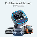 T25 Bluetooth Hands-free FM Transmitter Car MP3 Player USB Fast Charger Adapter