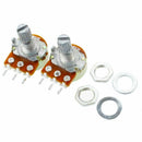 50k Ohm Single Linear Taper 3P 3 Pin Rotary Potentiometers Pots 2pcs