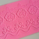 Silicone Flower Lace Embossed Mold Sugarcraft Icing Cake Decorating Mats Mould