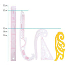 5pcs Metric Styling Rulers Curve Set Cutting Ruler Arm Sleeve Yardstick A