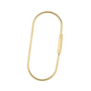 Durable Brass Screw Lock Keychain Ring Clip Tool Hook Clasp O shape