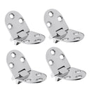 4pcs Stainless Steel Boat RV Yacht Cabinet Cupboard Strap Hinge Door Hinge