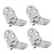 4pcs Stainless Steel Boat RV Yacht Cabinet Cupboard Strap Hinge Door Hinge