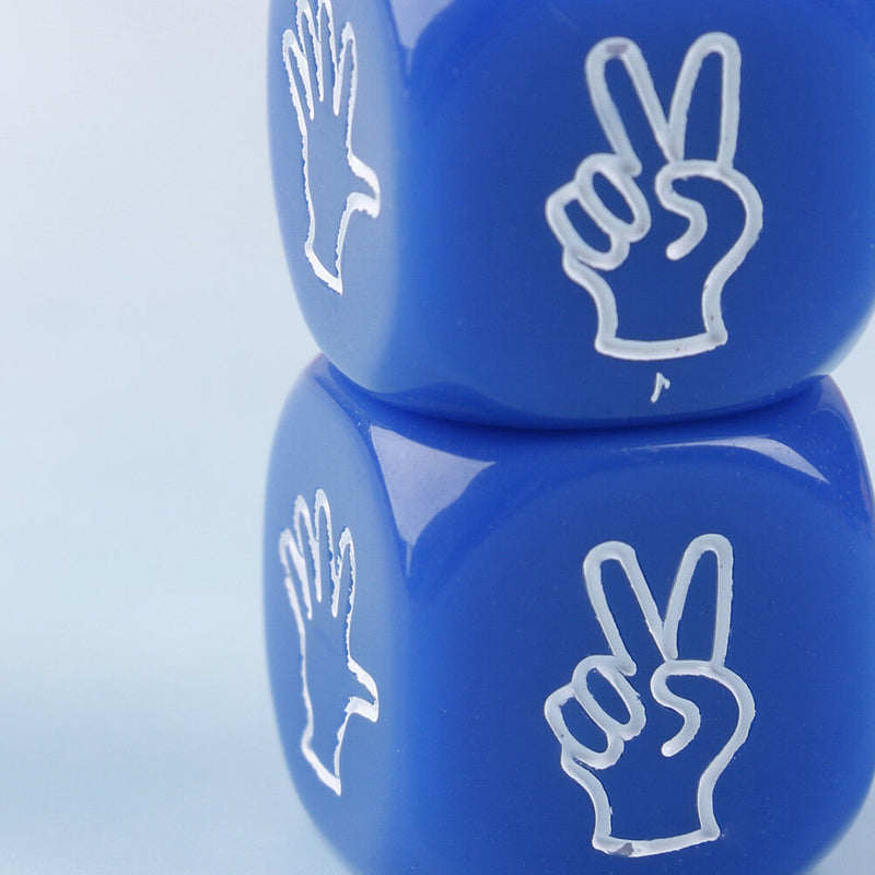 Drinking Game Dice Rock Paper Scissors Finger-Guessing Gambling 6-Side 20MmToy3c
